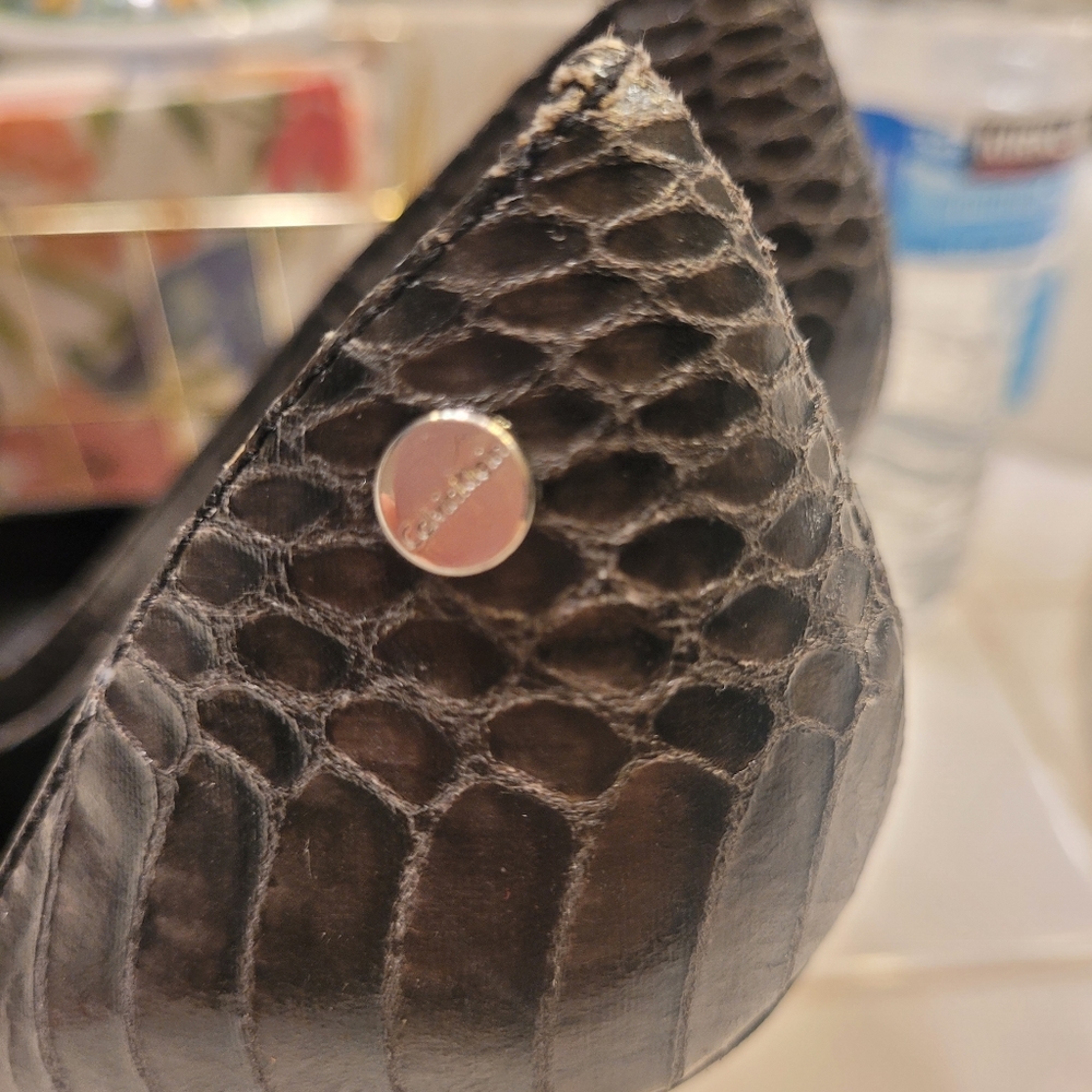 Calvin Klein Leather Platform Heels 7 - Picture 4 of 7